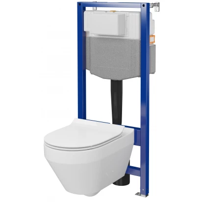 Zestaw podtynkowy WC Cersanit CREA OVAL/AQUA 50 PNEU Cersanit  S701-808