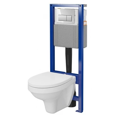 Zestaw podtynkowy WC Cersanit MITO DELFI/SYSTEM MECH 4 S701-849 przycisk chrom połysk