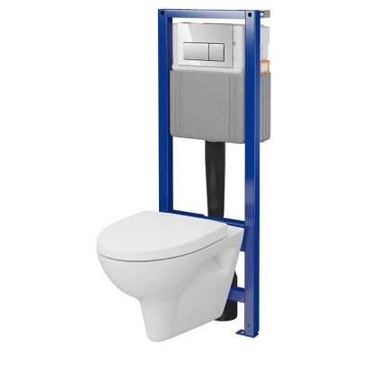 Zestaw podtynkowy WC Cersanit PARVA SYSTEM 4 S701-894 przycisk chrom