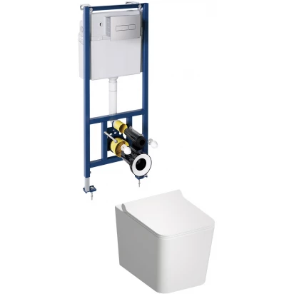 Zestaw podtynkowy WC Omnires BOSTON BOSTONSETBPCR przycisk chrom