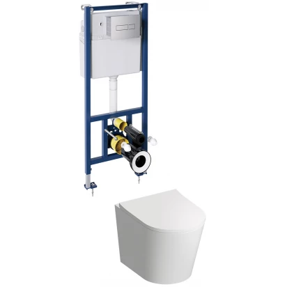 Zestaw podtynkowy WC Omnires TAMPA TAMPASETBPCR przycisk chrom