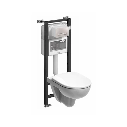 Zestaw podtynkowy: stelaż do WC TECHNIC GT + miska wisząca bez kołnierza Rimfree NOVA PRO Koło 99323-000