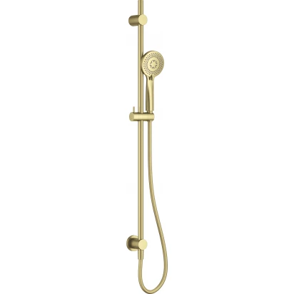 Zestaw prysznicowy 3-funkcyjny z drążkiem 95 cm podtynkowy Deante ARNIKA NQA R61K złoto szczotkowane
