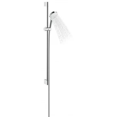 Zestaw prysznicowy na drążku 90 cm Hansgrohe CROMETTA 26537400 biały/chrom