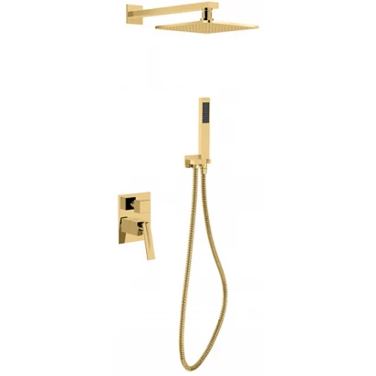 Zestaw prysznicowy podtynkowy Besco ASPIRA II BP-AII-ZL złota