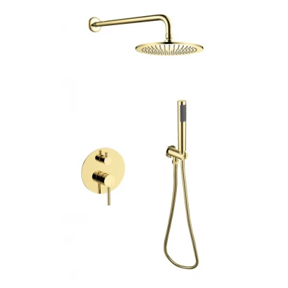Zestaw prysznicowy podtynkowy Besco ILLUSION I BP-DII-ZL złoty