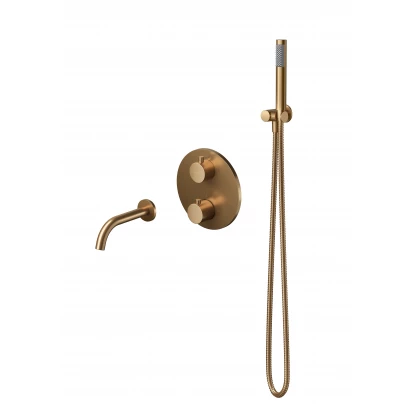 Zestaw prysznicowy podtynkowy Cersanit ZEN S952-054 miedź szczotkowana