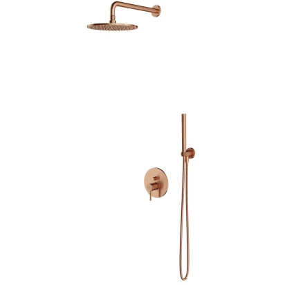 Zestaw prysznicowy podtynkowy Omnires Y SYSY35CPB miedź szczotkowana