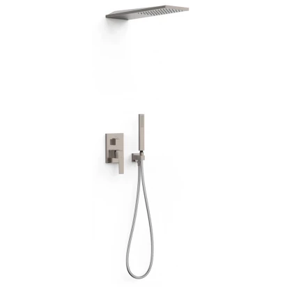 Zestaw prysznicowy podtynkowy Tres SLIM EXCLUSIVE 20228005AC stalowy