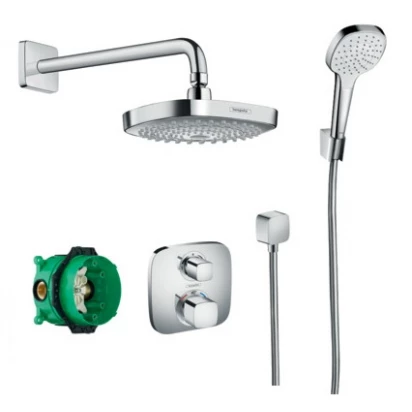 Zestaw prysznicowy podtynkowy termostatyczny Ecostat E Hansgrohe CROMA SELECT E 27294000