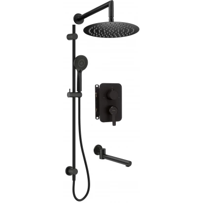 Zestaw prysznicowy podtynkowy z BOXem Deante ARNIKA BXYWNQAM czarny mat