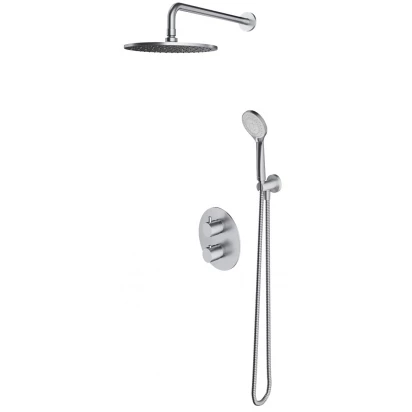 Zestaw prysznicowy podtynkowy z termnostatem Omnires Y SYSYT05NI nikiel