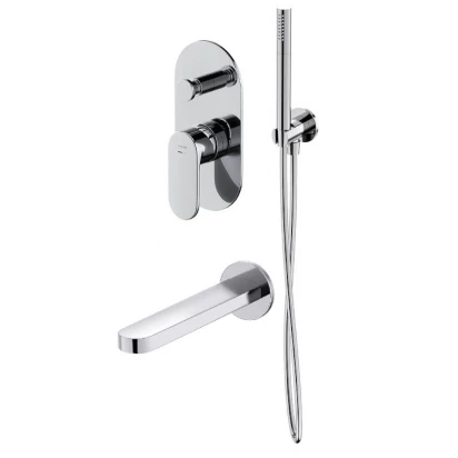 Zestaw prysznicowy podtynkowy z wylewką wannową Cersanit CREA S952-035