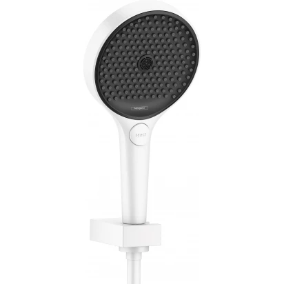 Zestaw prysznicowy punktowy 3-funkcje z wężem 125 cm Hansgrohe RAINFINITY 26852700 biały mat