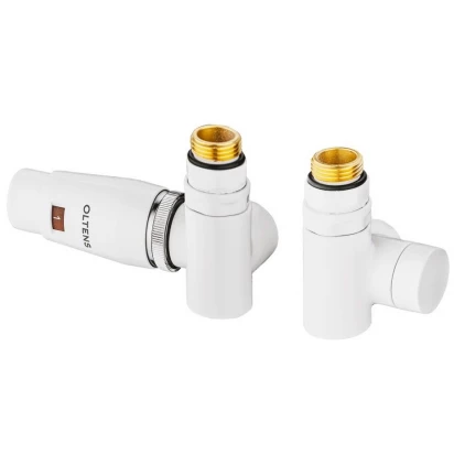 Zestaw termostatyczny grzejnikowy z trójnikiem prawy Oltens VARMARE VENTIL 55914000 biały