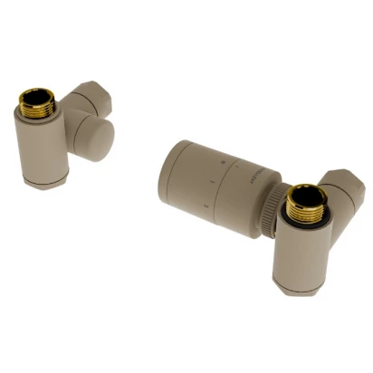 Zestaw trójosiowy termostatyczny z opcją montażu grzałki prawy Excellent CALDO GREX.CA10.P.TTG.CA cappucino