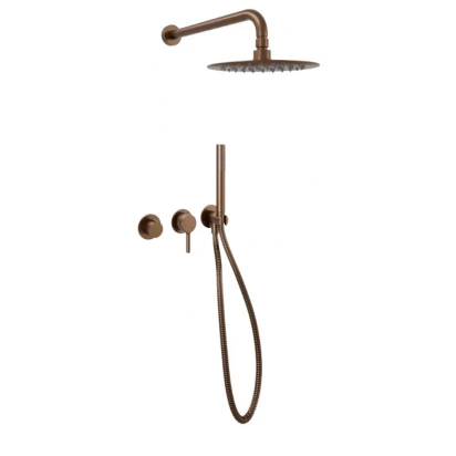 Zestaw wannowo-prysznicowy podtynkowy Excellent PI AREX.1244.K.03CB miedziany szczotkowany