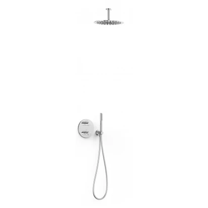 Zestaw wannowo-prysznicowy podtynkowy Therm-box z deszczownicą górną Tres STUDY EXCLUSIVE 26225003