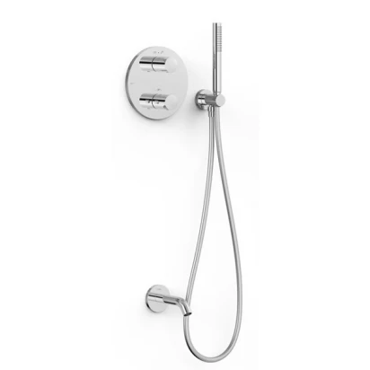 Zestaw wannowo-prysznicowy podtynkowy z wylewką Tres THERM-BOX 26225006