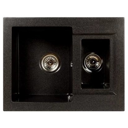 Zlewozmywak 1,5-komorowy Brenor MINOR czarny