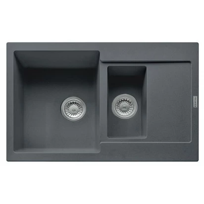 Zlewozmywak 1,5-komorowy z ociekaczem 78x50 MRG 651-78 Franke MARIS 114.0201.527 grafitowy