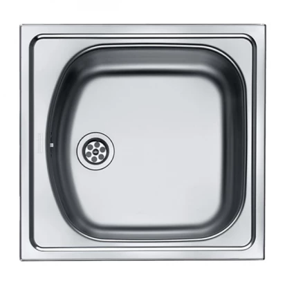 Zlewozmywak 1-komorowy 45x43 cm ETN 610 i Franke EUROSTAR 101.0067.344 jedwab