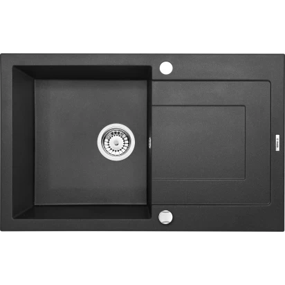 Zlewozmywak 1-komorowy 49x78 z ociekaczem Deante RAPIDO ZQK G113 grafitowy metalik
