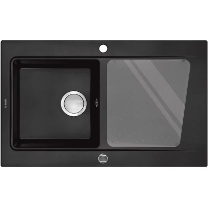 Zlewozmywak 1-komorowy z ociekaczem Deante MODERN ZQM G113 grafitowy metalik