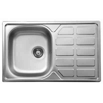 Zlewozmywak 1-komorowy z ociekaczem Deante SOUL ZEO 3113 stal dekor