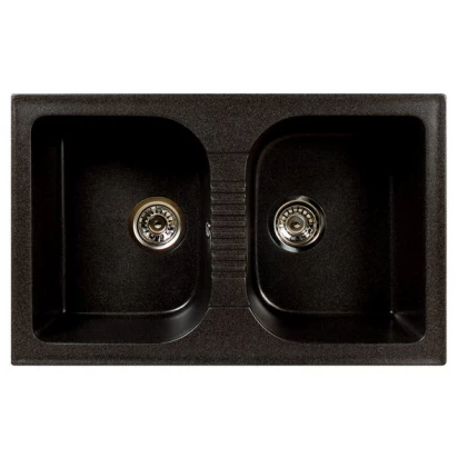 Zlewozmywak 2-komorowy Brenor ELIOS 20 czarny