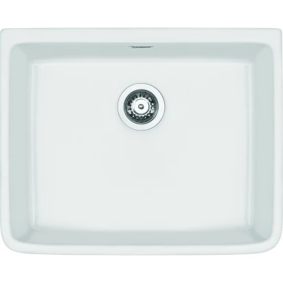 Zlewozmywak ceramiczny 1-komorowy bez ociekacza Deante SABOR ZCB 610K biały farmerski