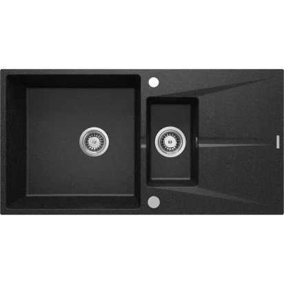 Zlewozmywak granitowy 1,5-komorowy 97x50 z ociekaczem Deante CORIO ZRC 2513 grafit