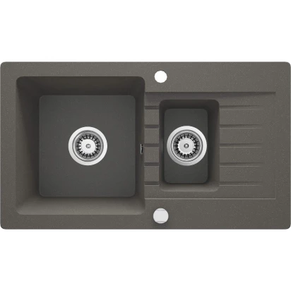 Zlewozmywak granitowy 1,5-komorowy z ociekaczem Deante ZORBA ZQZ T513 antracyt