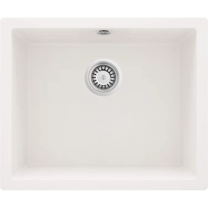 Zlewozmywak granitowy 1-komorowy 55x46 Deante CORDA FLUSH ZQA A10F alabaster