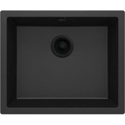 Zlewozmywak granitowy 1-komorowy 55x46 Deante CORDA FLUSH ZQA G10F grafit