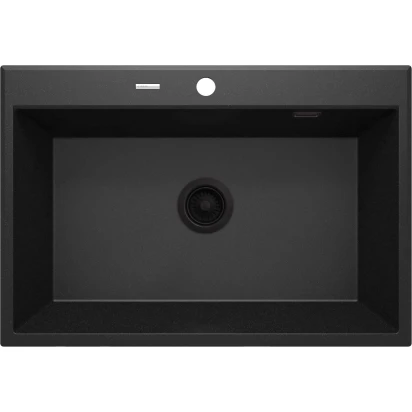 Zlewozmywak granitowy 1-komorowy 70x52 Deante ERIDAN ZQE G103 grafit metalik