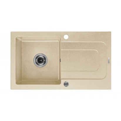 Zlewozmywak granitowy 1-komorowy 78,5x49 cm z ociekaczem Deante FUNK ZQQ 7114 piaskowy