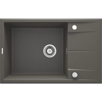Zlewozmywak granitowy 1-komorowy 78x50 Deante ERIDAN ZQE T11B antracyt metalik