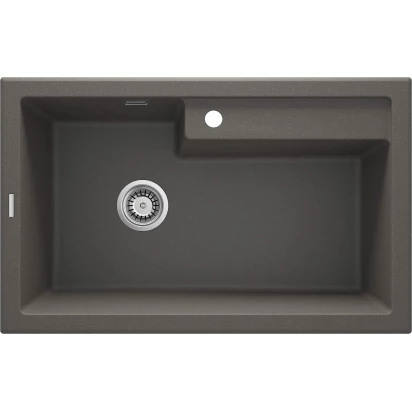 Zlewozmywak granitowy 1-komorowy bez ociekacza Deante ERIDAN ZQE T10B antracyt