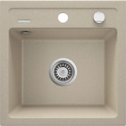 Zlewozmywak granitowy 1-komorowy bez ociekacza Deante ZORBA ZQZ 7103 piaskowy