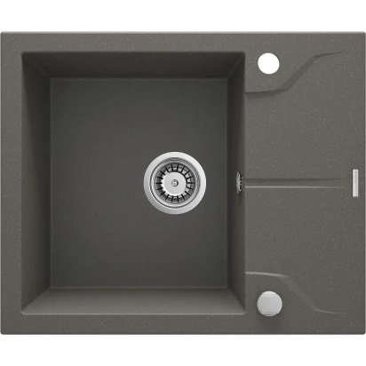 Zlewozmywak granitowy 1-komorowy z krótkim ociekaczem Deante ANDANTE ZQN T11A antracyt