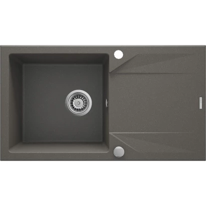 Zlewozmywak granitowy 1-komorowy z ociekaczem Deante EVORA ZQJ T113 antracyt