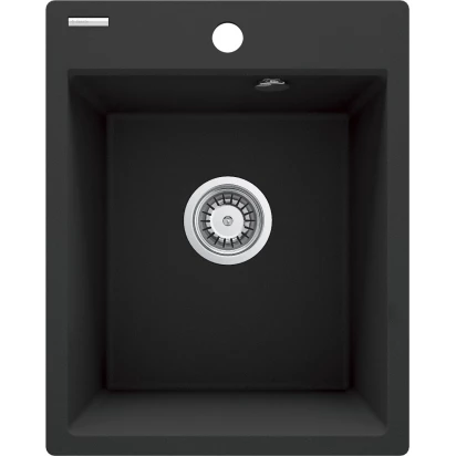 Zlewozmywak granitowy 50x40 1-komorowy Deante CORIO ZRC G103 grafit metalik