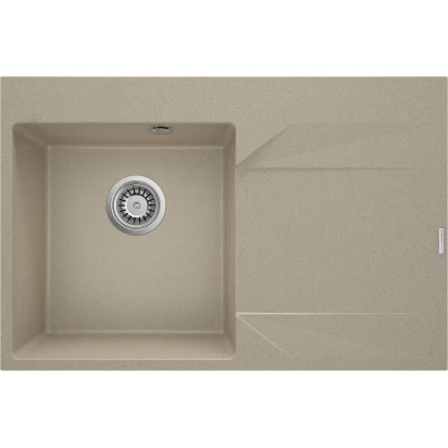 Zlewozmywak granitowy 76x50 z ociekaczem prawy Deante EVORA ZQJ G11P piasek