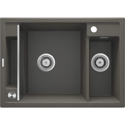 Zlewozmywak granitowy magnetyczny 1,5-komorowy Deante MAGNETIC ZRM T503 antracyt