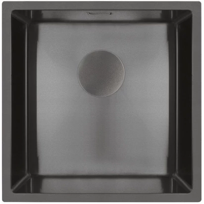 Zlewozmywak stalowy 1-komorowy 44x44 Oltens HYDDA 71103300 czarny