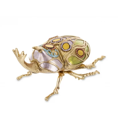 Złoty żuk rohatyniec ozdoba Casablanca 162010