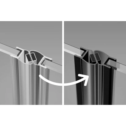 Zmiana koloru uszczelek magnetycznych na czarne Radaway