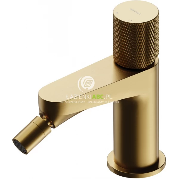 Bateria bidetowa Omnires CONTOUR CT8020GLB złoty szczotkowany