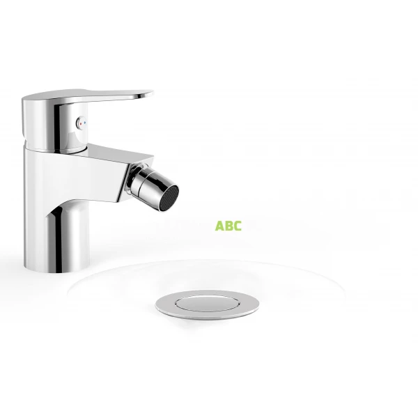 Bateria bidetowa z korkiem klik-klak Tres BASE 21512010D